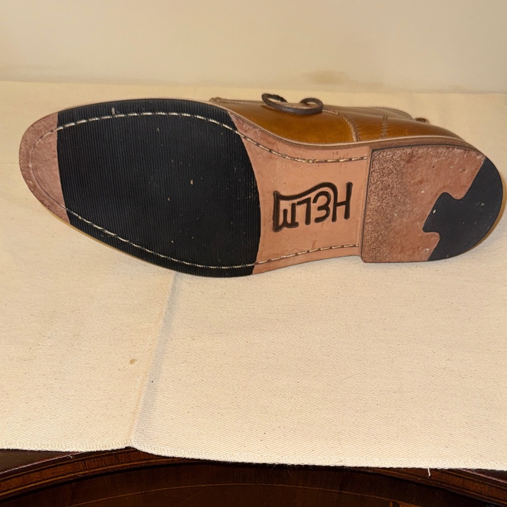 Helm Zind Tan Leather Chukka Boots for Men - Picture 10 of 12